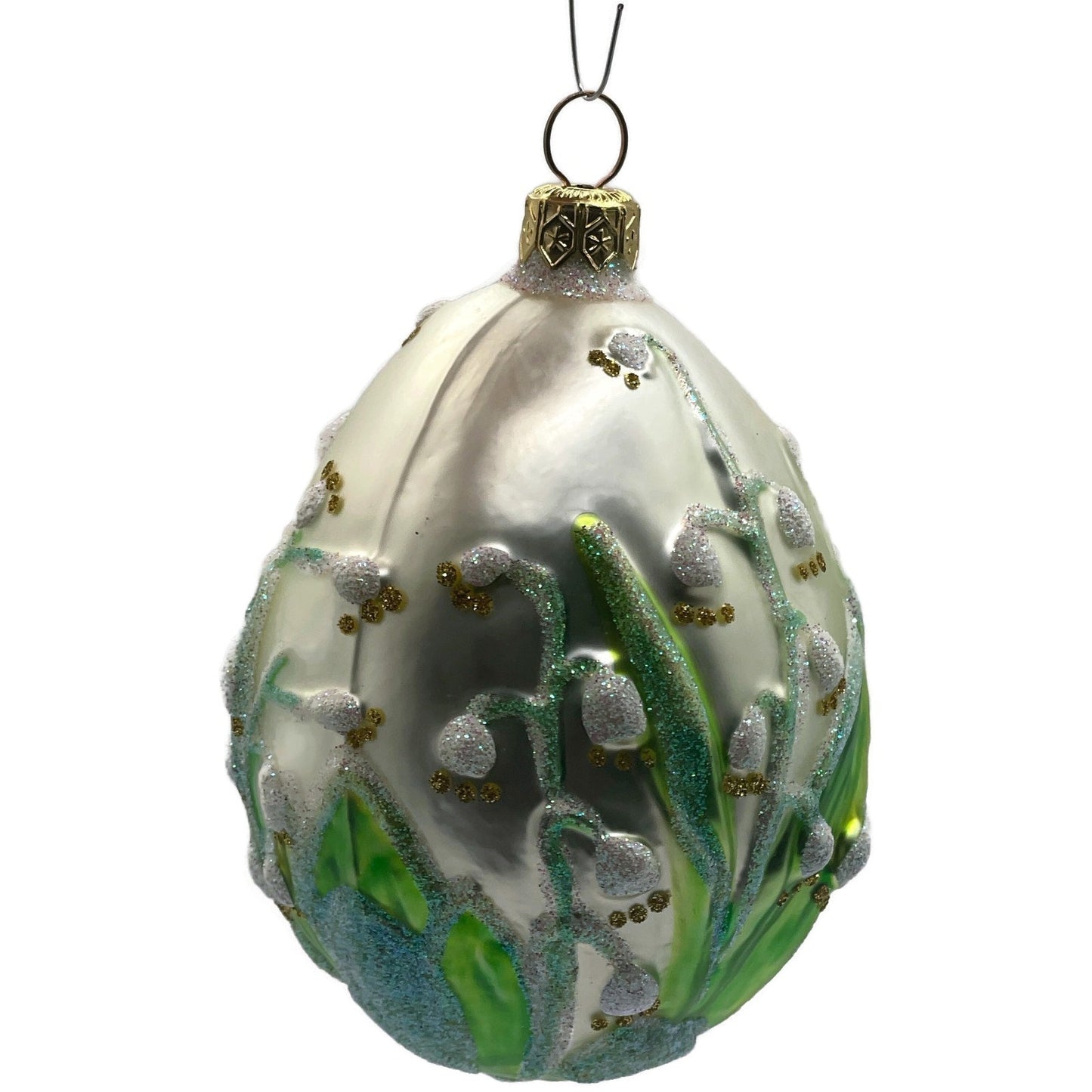 Patricia Breen Lily of the Valley Flowers Easter Egg Spring Christmas Ornament