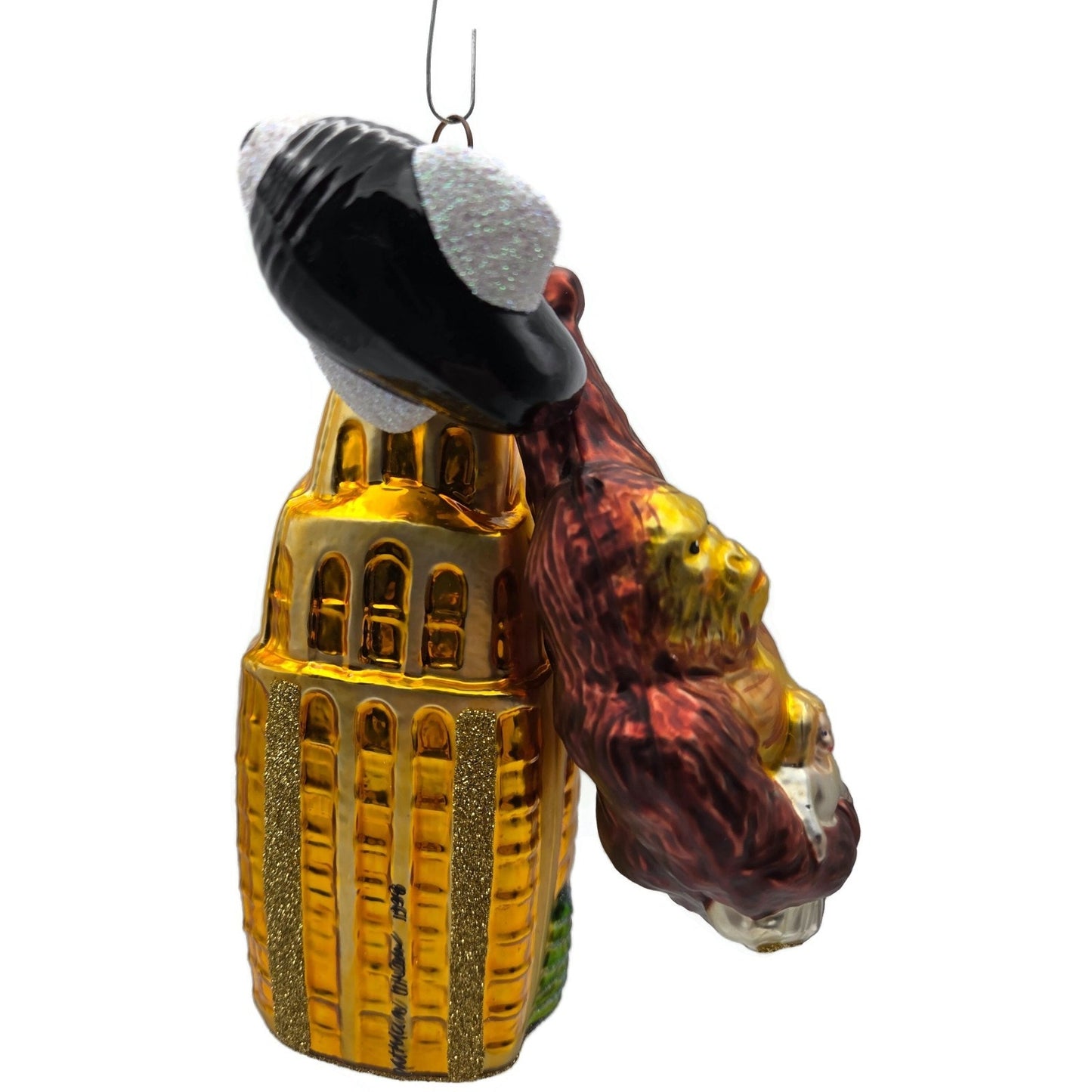 Patricia Breen Manhattan Ape Gold Black Plane King Kong Christmas Tree Ornament