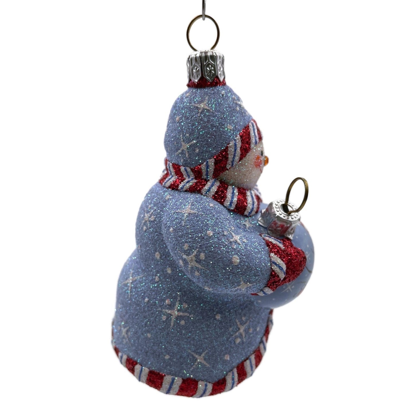 Patricia Breen Ornamental Snowman Blue Christmas Holiday Tree Ornament