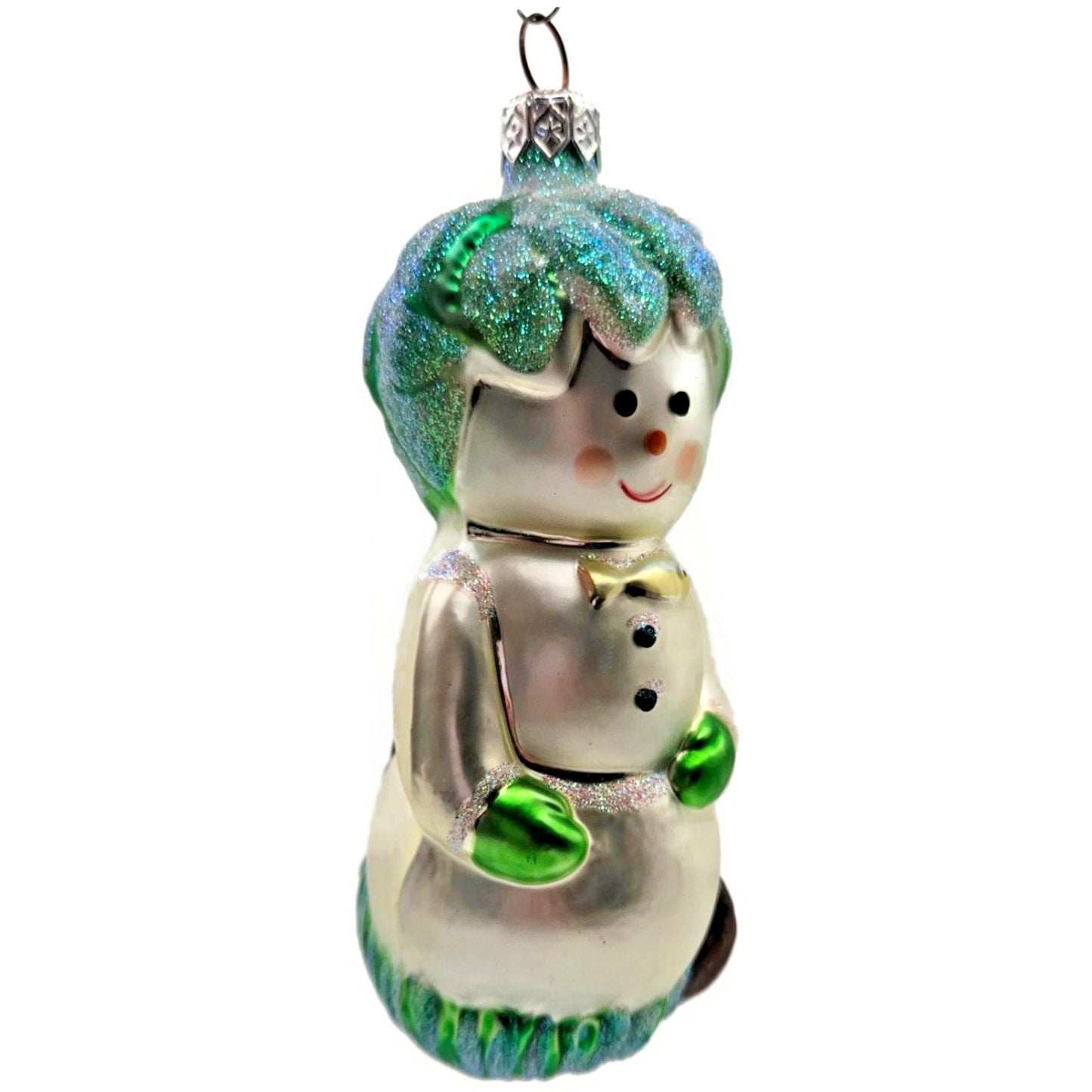 Patricia Breen Hobe Sound Snowman Green Fish Christmas Tree Decor Ornament