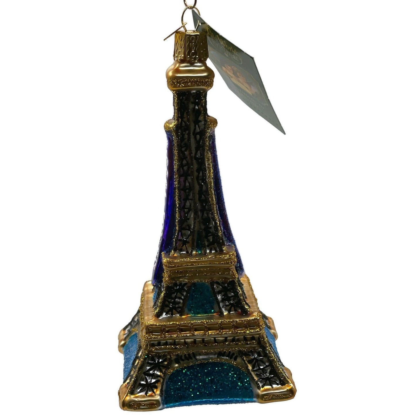 OWC Eiffel Tower Paris Ornament Glass Old World Christmas Holiday Tree Decor
