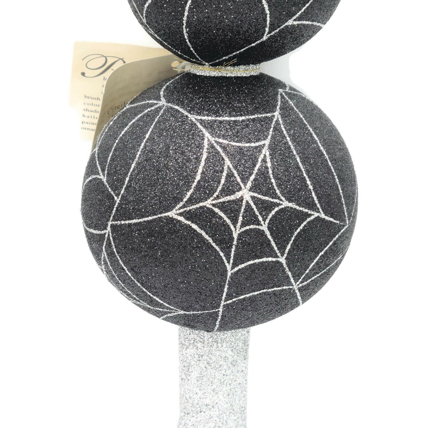 Patricia Breen Web Master Black Spider Web Finial Halloween Holiday Tree Topper