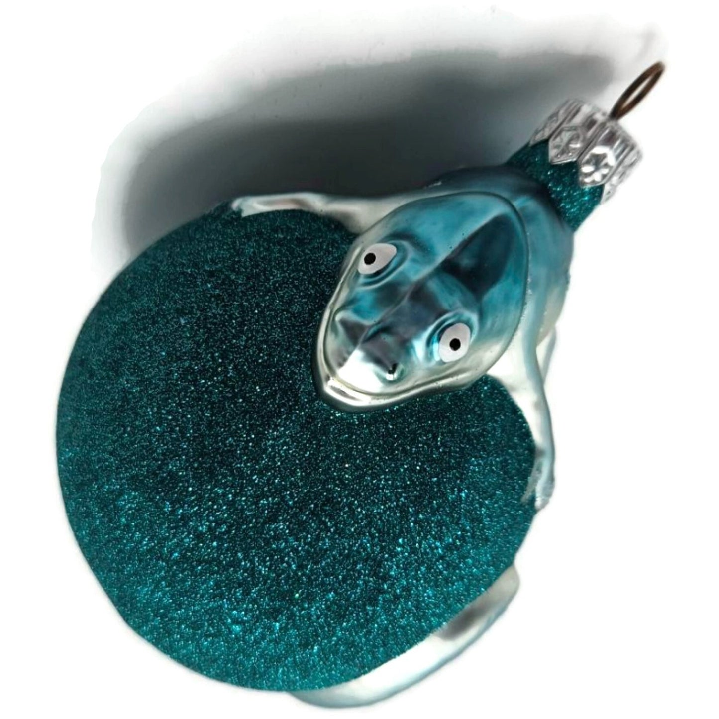 Patricia Breen Chameleon Turquoise Glittered Christmas Holiday Tree Ornament