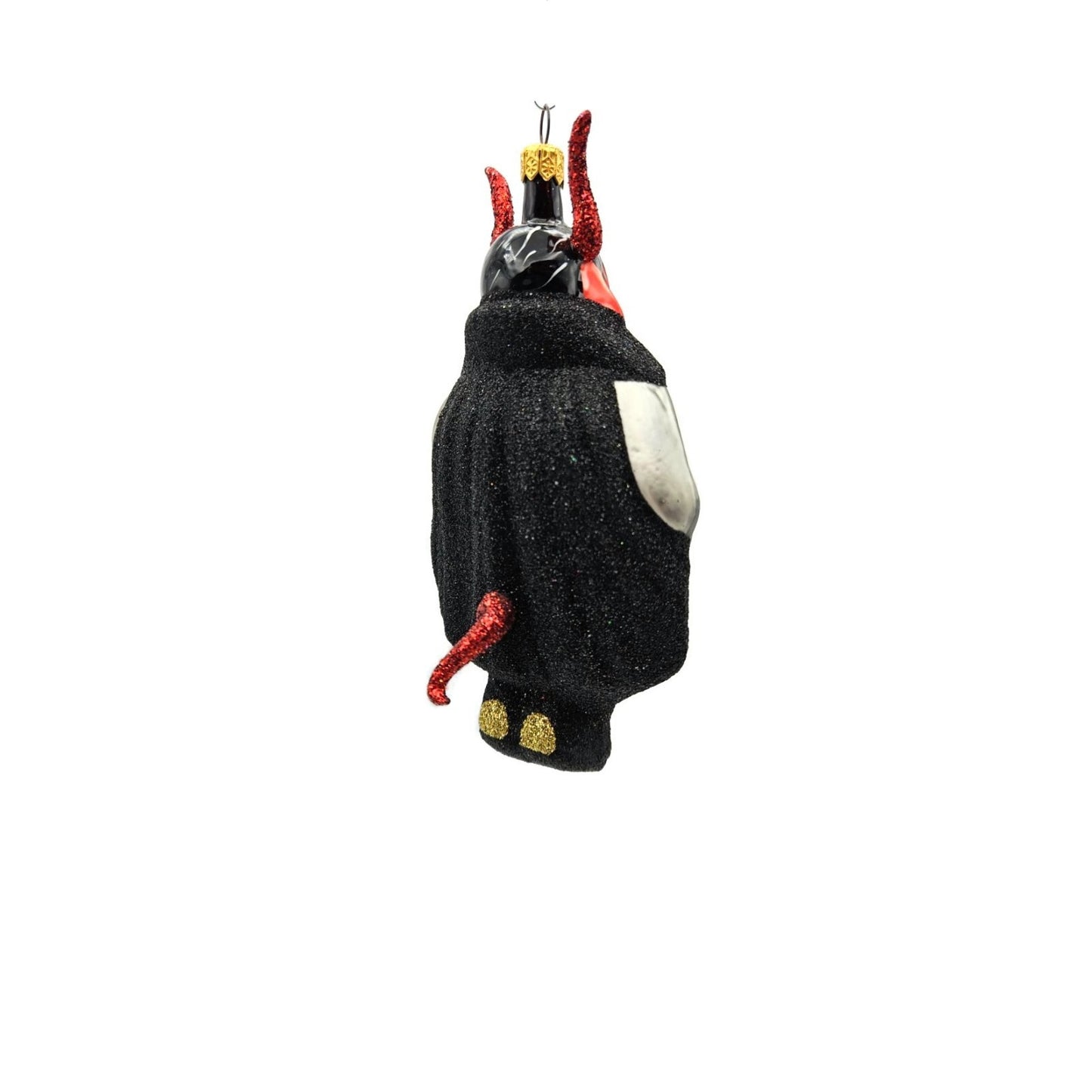 Larry Fraga Devil Beware Blown Glass Halloween Christmas Tree Ornament 5889