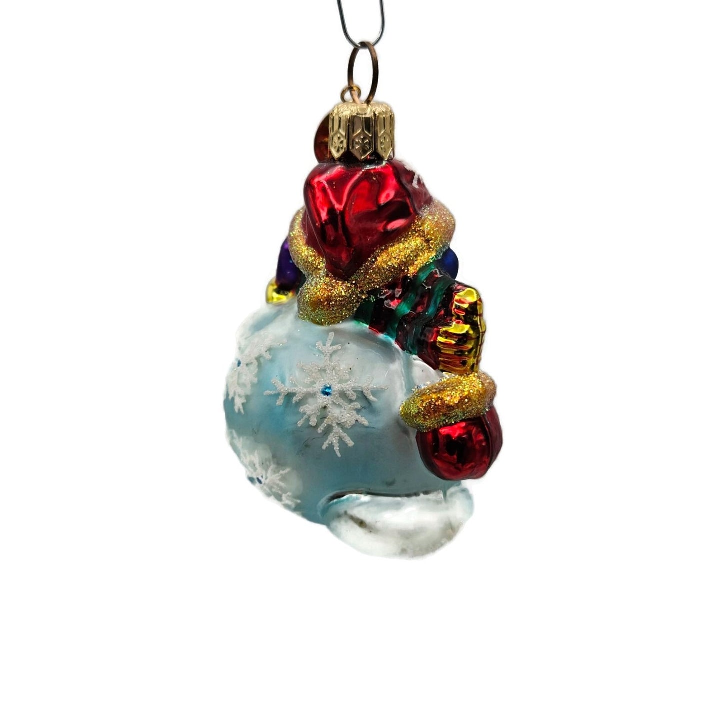 Christopher Radko Chubby Cheer Gem Snowman Christmas Tree Ornament 00-521-QVC