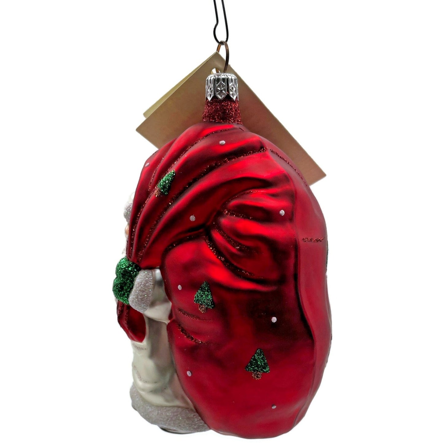 Patricia Breen Advent Santa Claus Red Trees Dots Christmas Tree Ornament