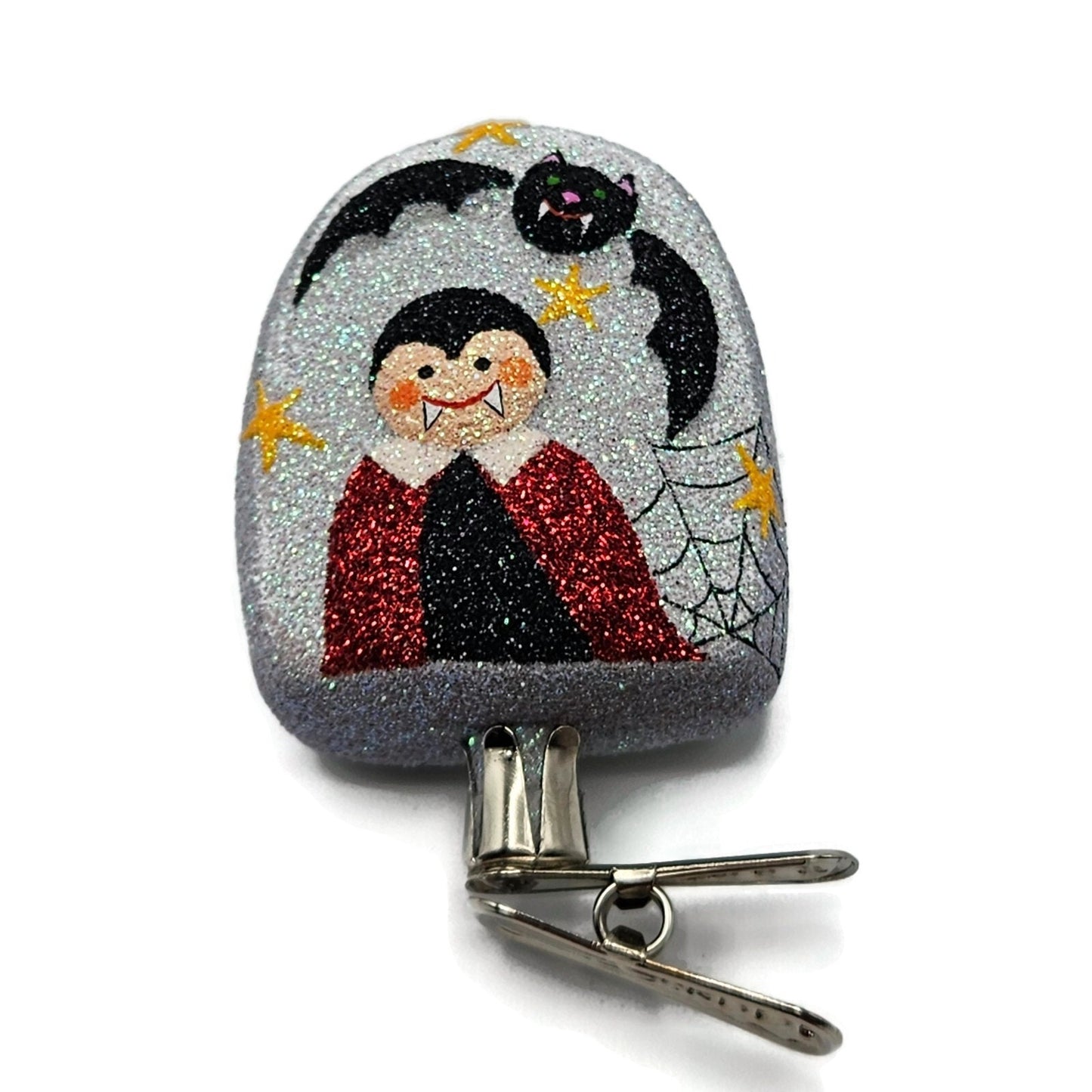 Patricia Breen Halloween Headstone Dracula RIP Bat Spider Christmas Ornament