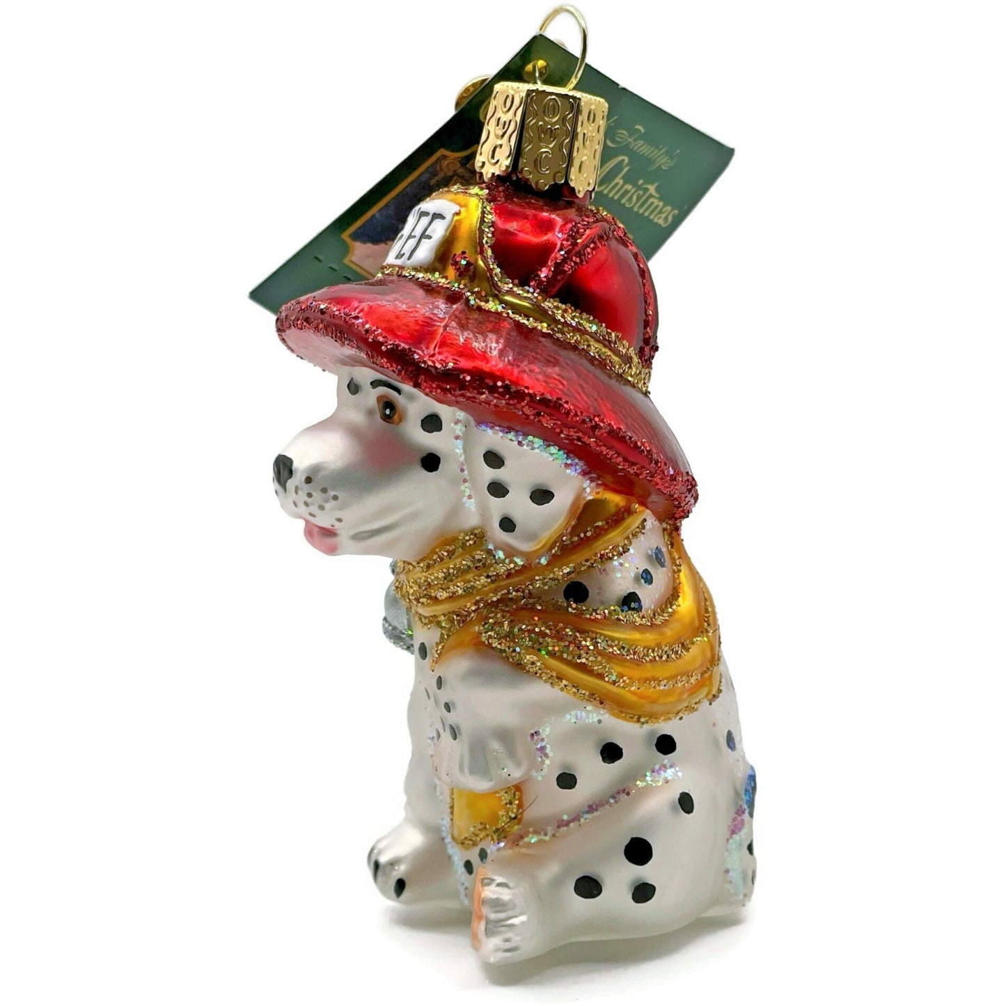Dalmatian Pup Ornament Firehouse Old World Christmas OWC Holiday Tree Decoration