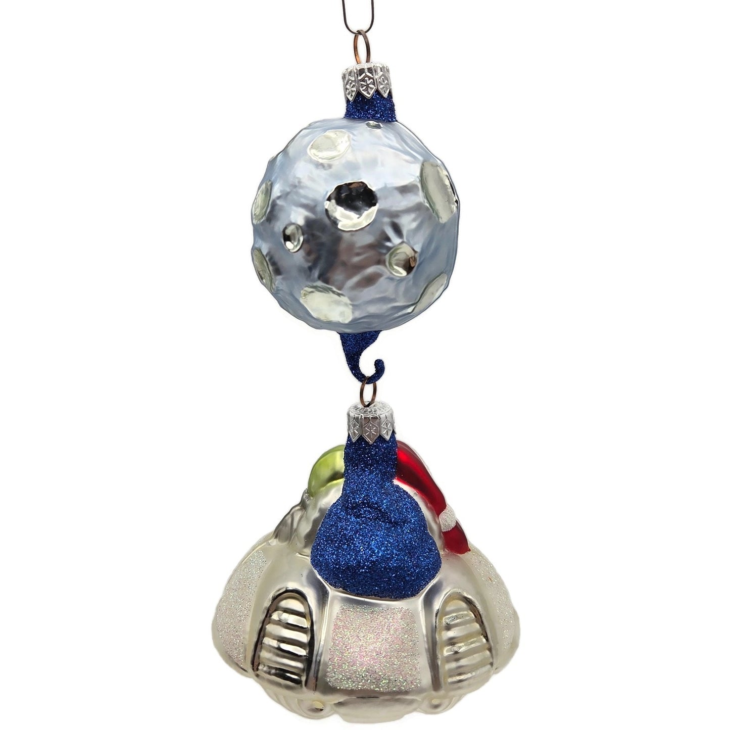 Patricia Breen Christmas in the Cosmos Santa Claus Alien Christmas Tree Ornament