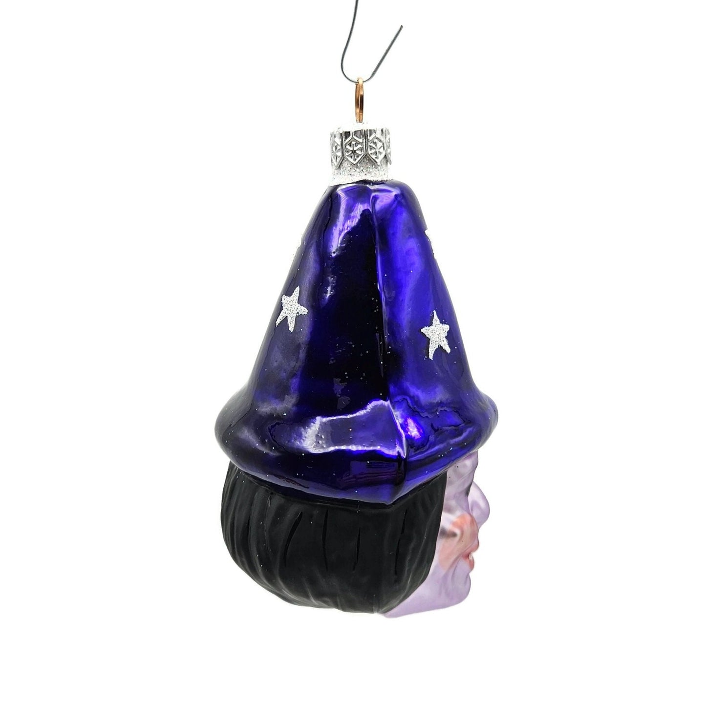 Patricia Breen Witch Hazel Lavender Face Stars Hat Halloween Christmas Ornament