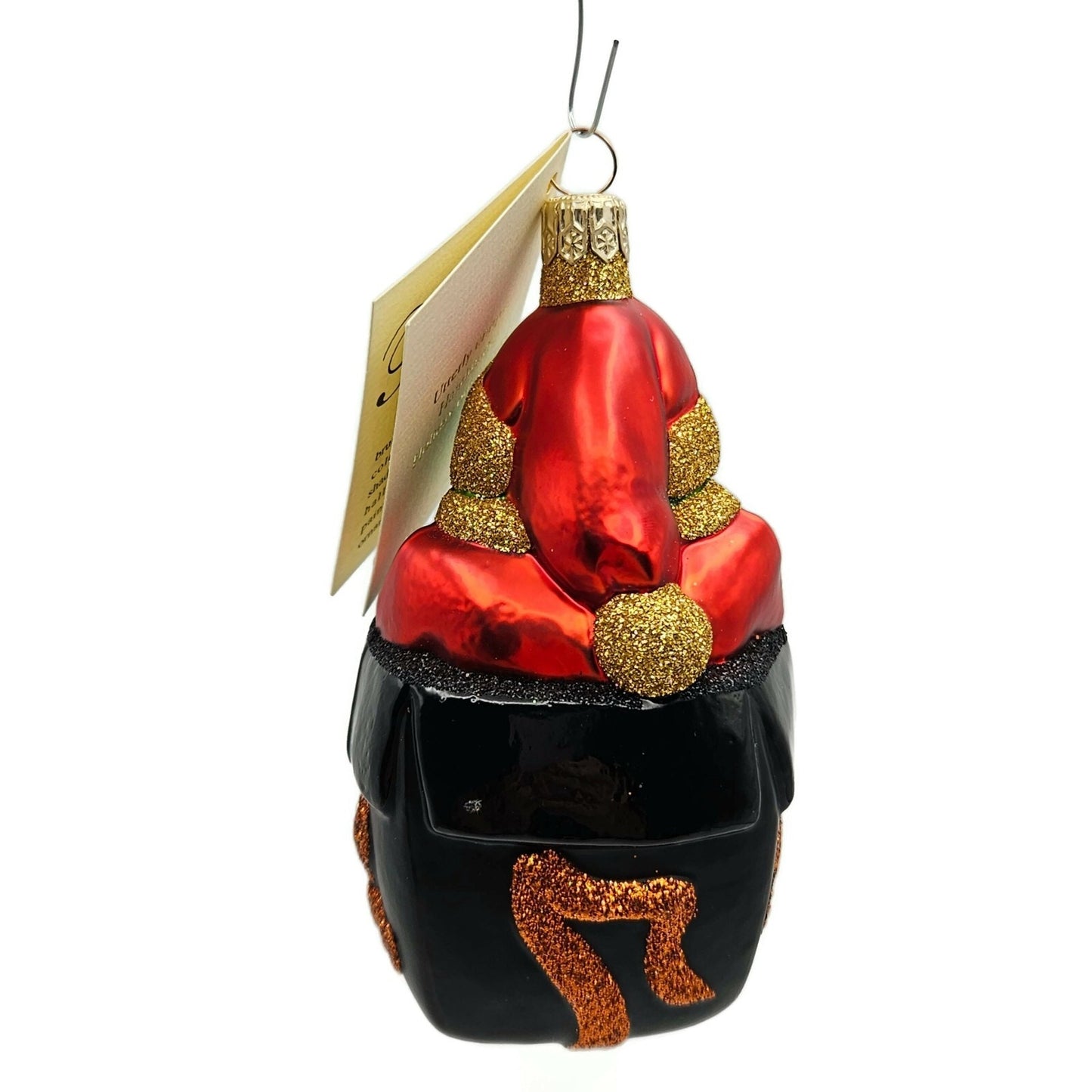 Patricia Breen Mmmonster Present Black Orange Halloween Christmas Tree Ornament