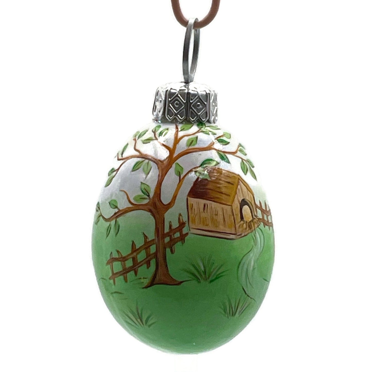 Patricia Breen Miniature Egg Roost Chicken Rooster Easter Christmas Ornament