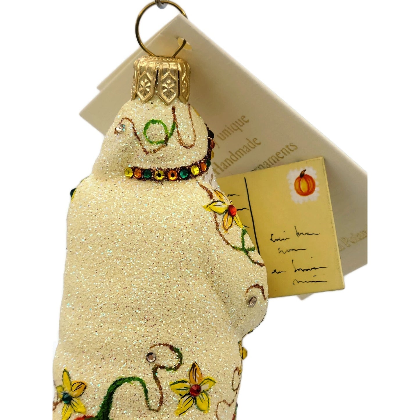 Patricia Breen Just a Note Autumnal Fall Pumpkin Christmas Tree Holiday Ornament