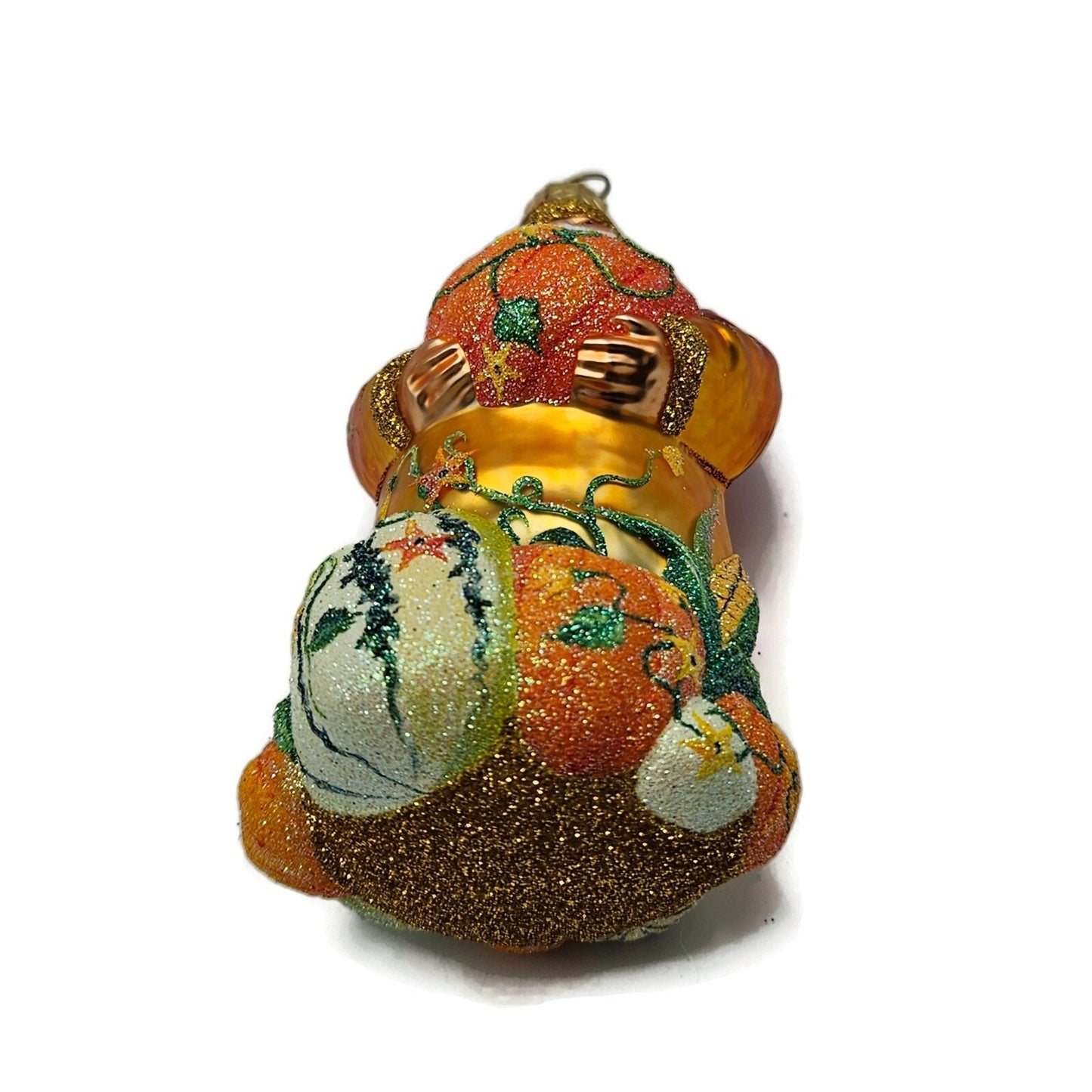 Patricia Breen Harvest Santa Claus Gold Pumpkins Fall Christmas Tree Ornament