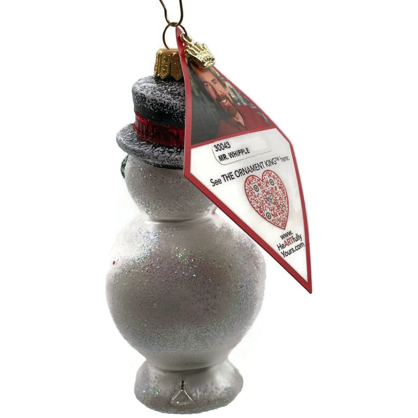 Heartfully Yours Ornament Mr. Whipple Snowman With Hat Christmas Radko Decor