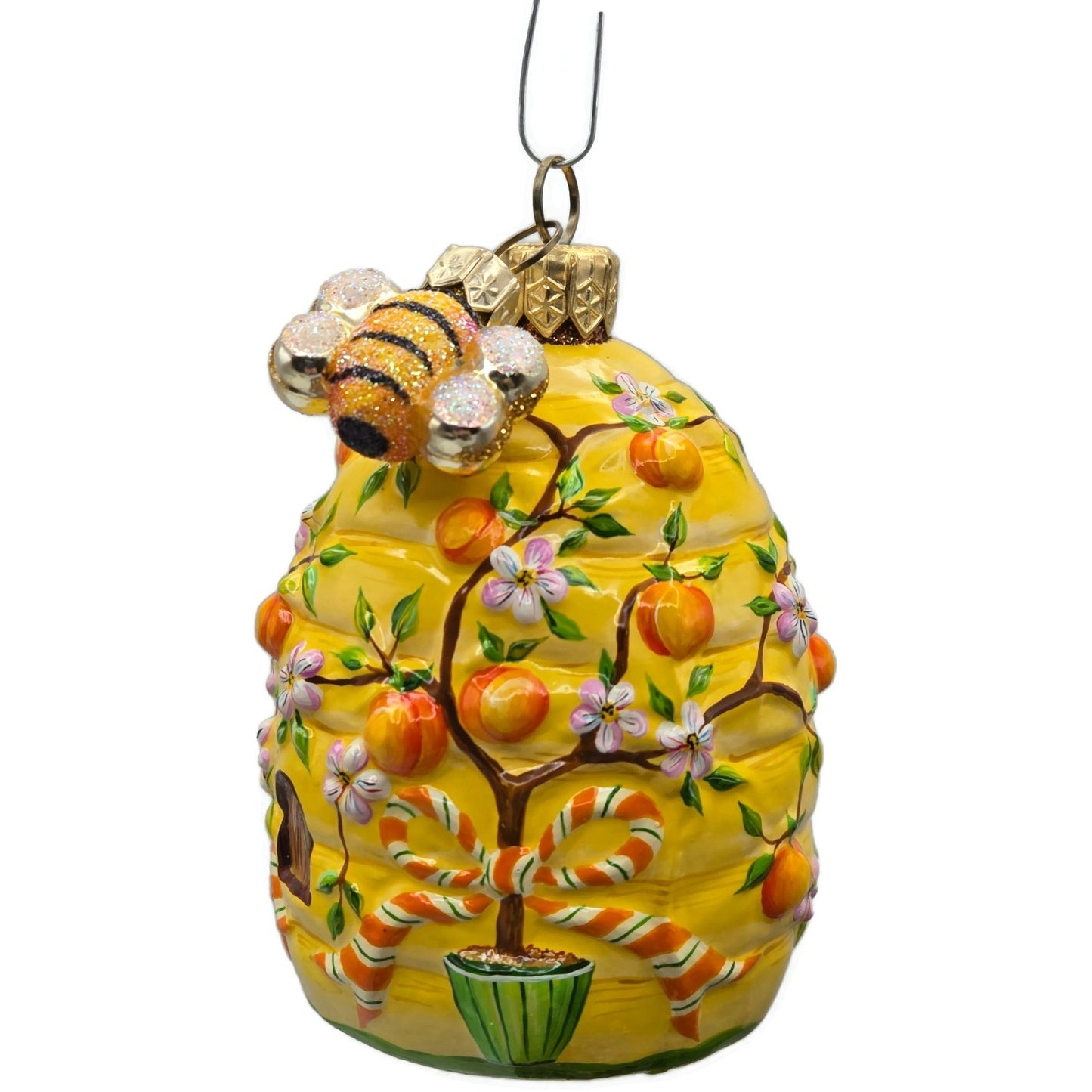 Patricia Breen A Beeskep for Lucy Flowers Fruit Yellow Spring Christmas Ornament