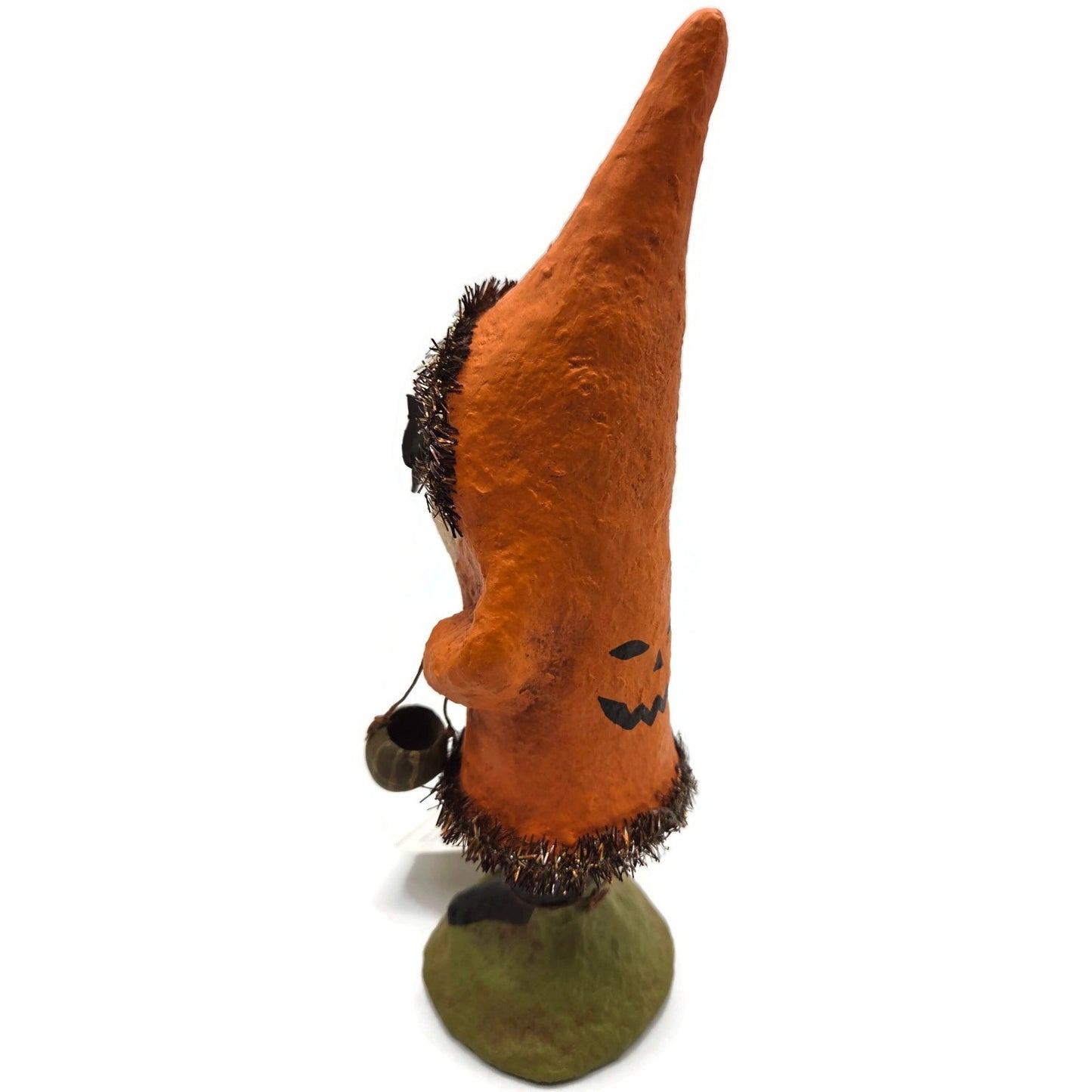 Rucus Studios Scott Smith Halloween Figure 2001 Paper Mache Santa in Orange Coat