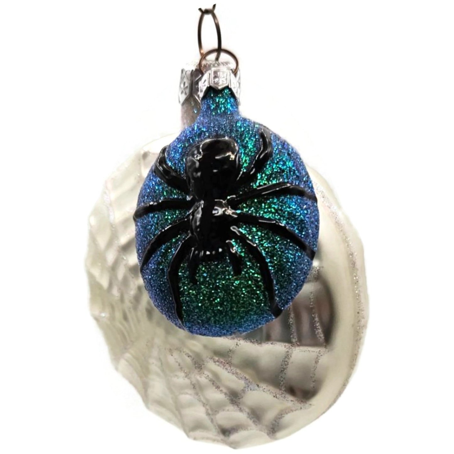 Patricia Breen Victorian Spider Web Pearl Black Halloween Christmas Ornament