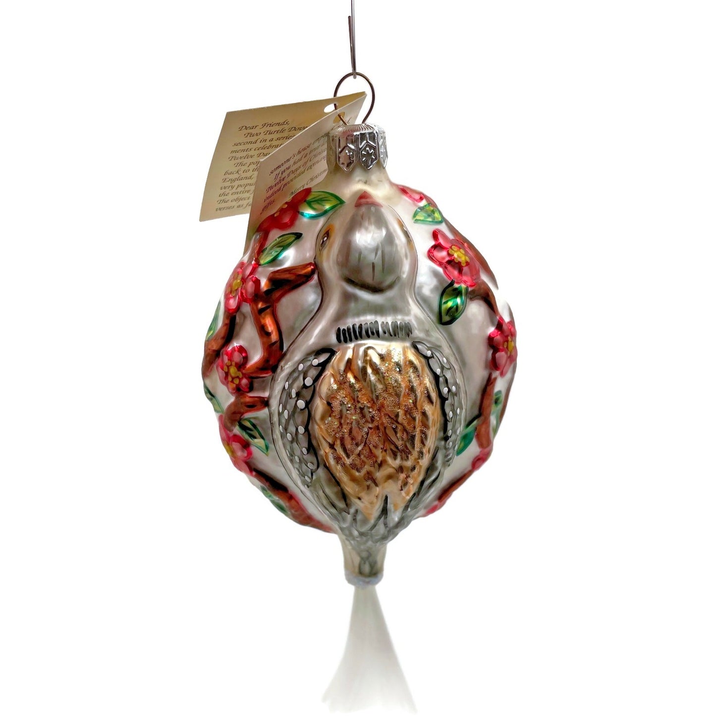 Christopher Radko Ornament Two Turtle Doves 12 Days Of Christmas Tree Decor 5311