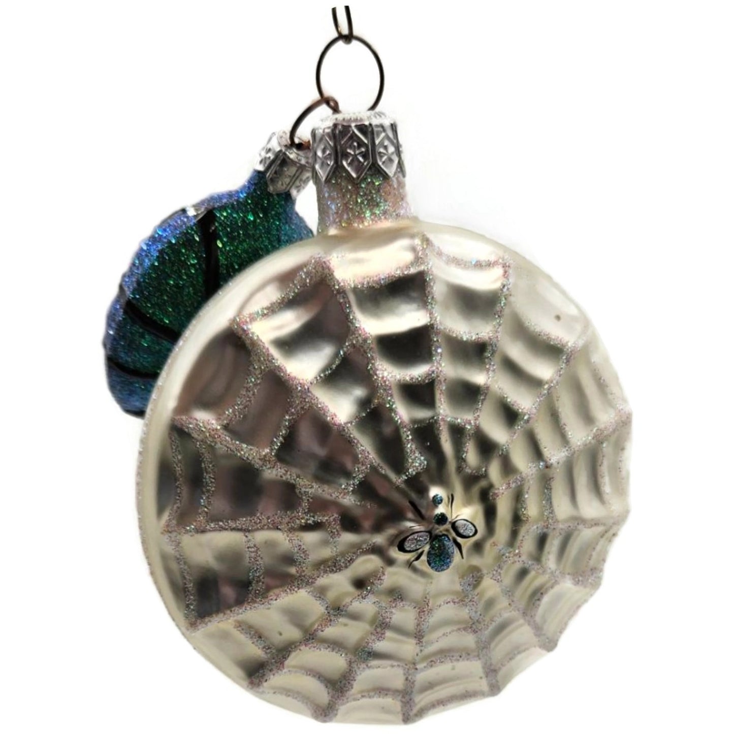 Patricia Breen Victorian Spider Web Pearl Black Halloween Christmas Ornament