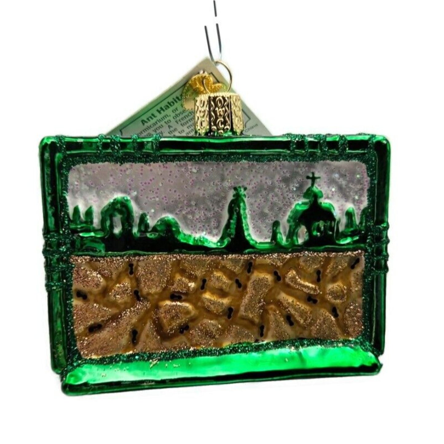 Old World Christmas Ant Habitat Glass Bugs Christmas Holiday Tree Ornament OWC