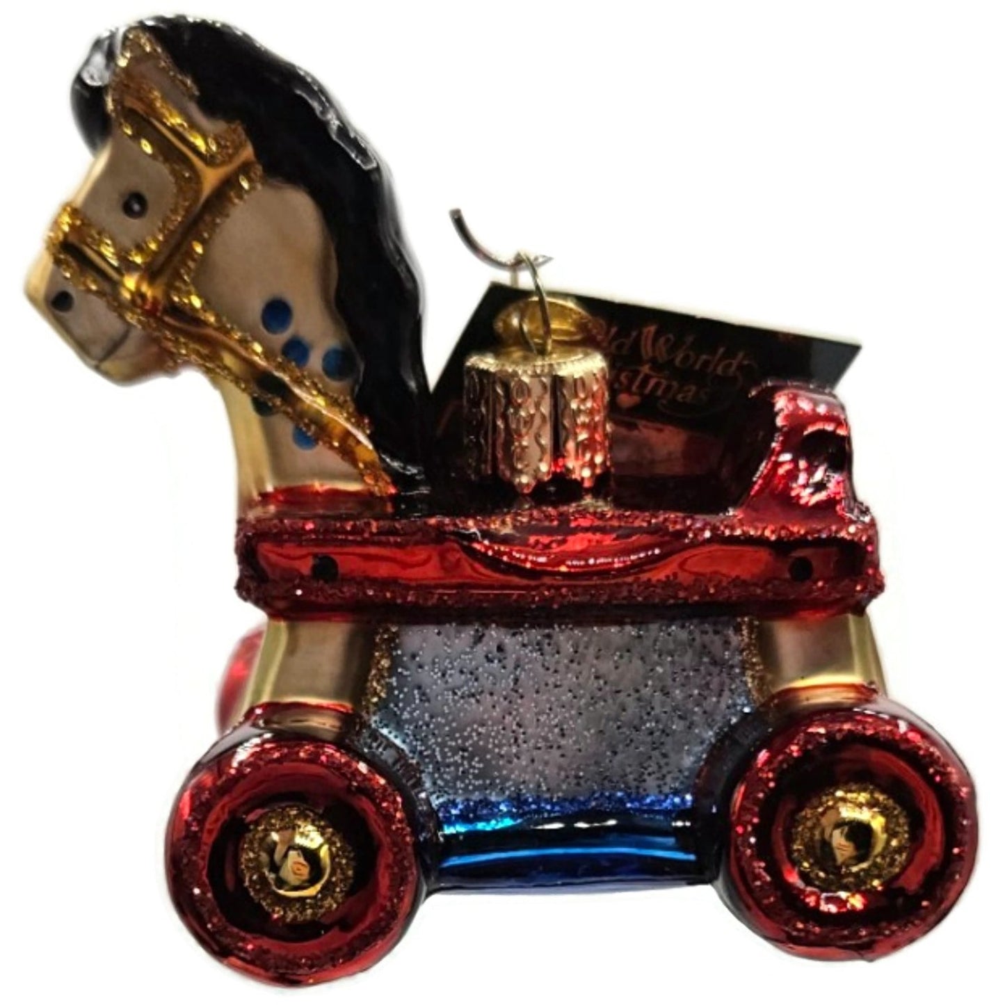 OWC Rocking Horse Toy Ornament Hanging Old World Christmas Holiday Tree Decor