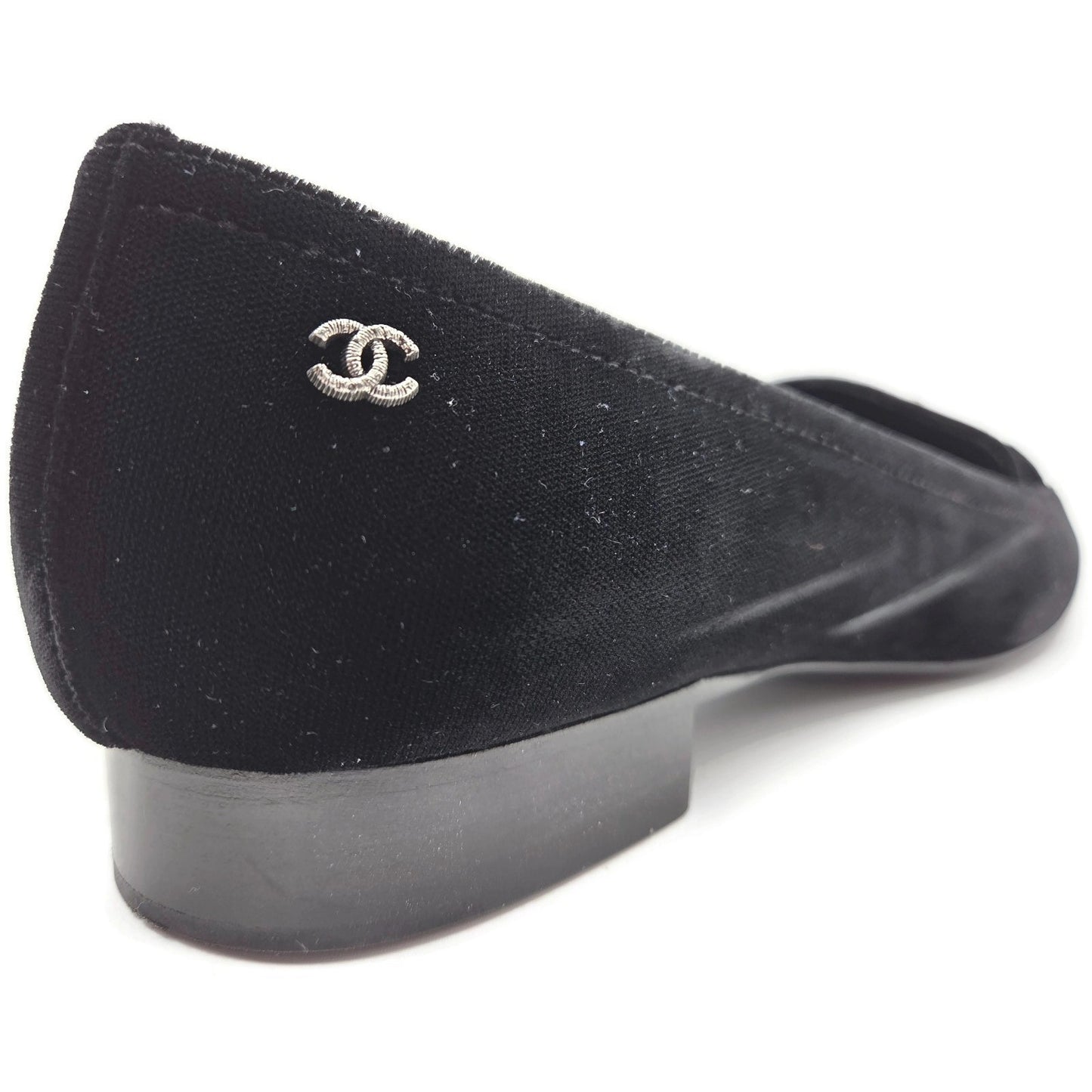 Chanel Velvet Lion Loafers Black Coco EU Size 40 US Size 10 with Box 2 Dust Bags