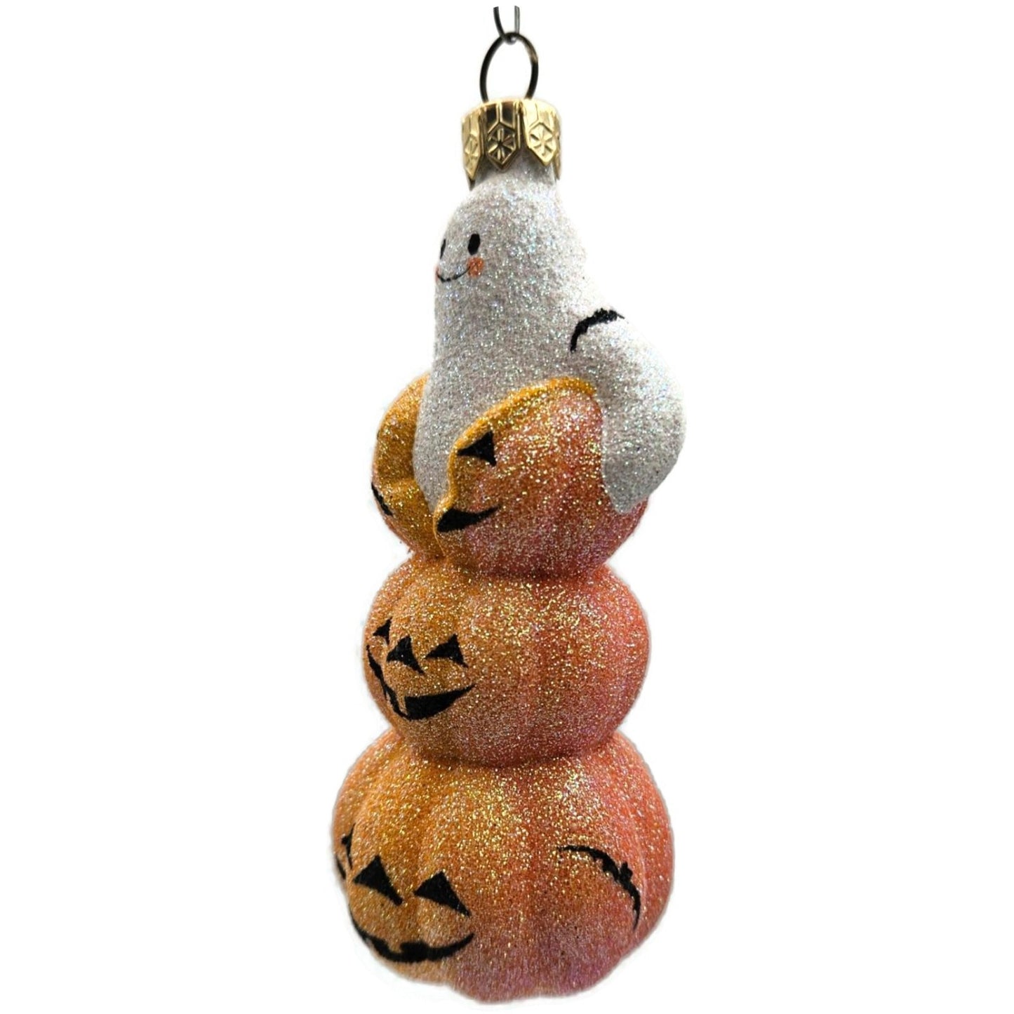 Patricia Breen Oooooohhhhhh Ghost Orange Pearl Halloween Christmas Ornament