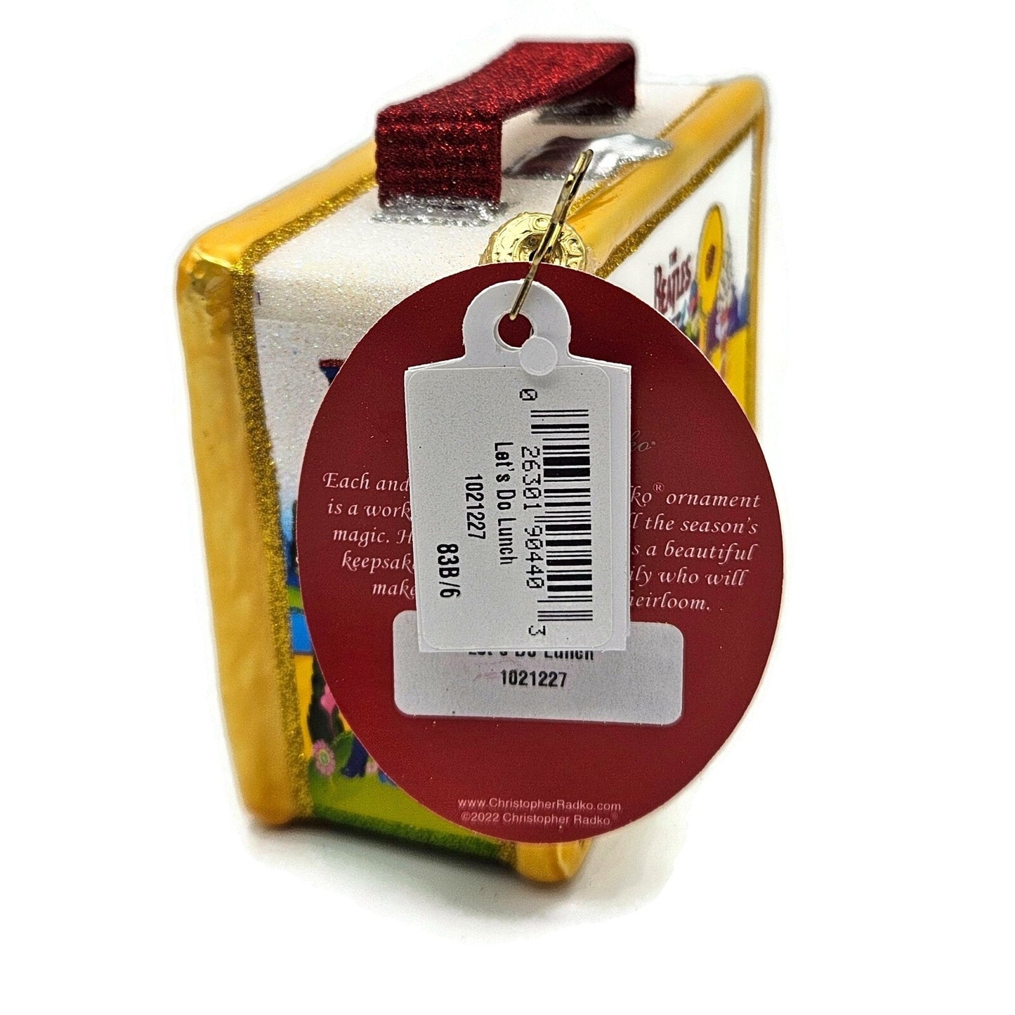 Christopher Radko Beatles Lets Do Lunch Box Christmas Tree Ornament 1021227