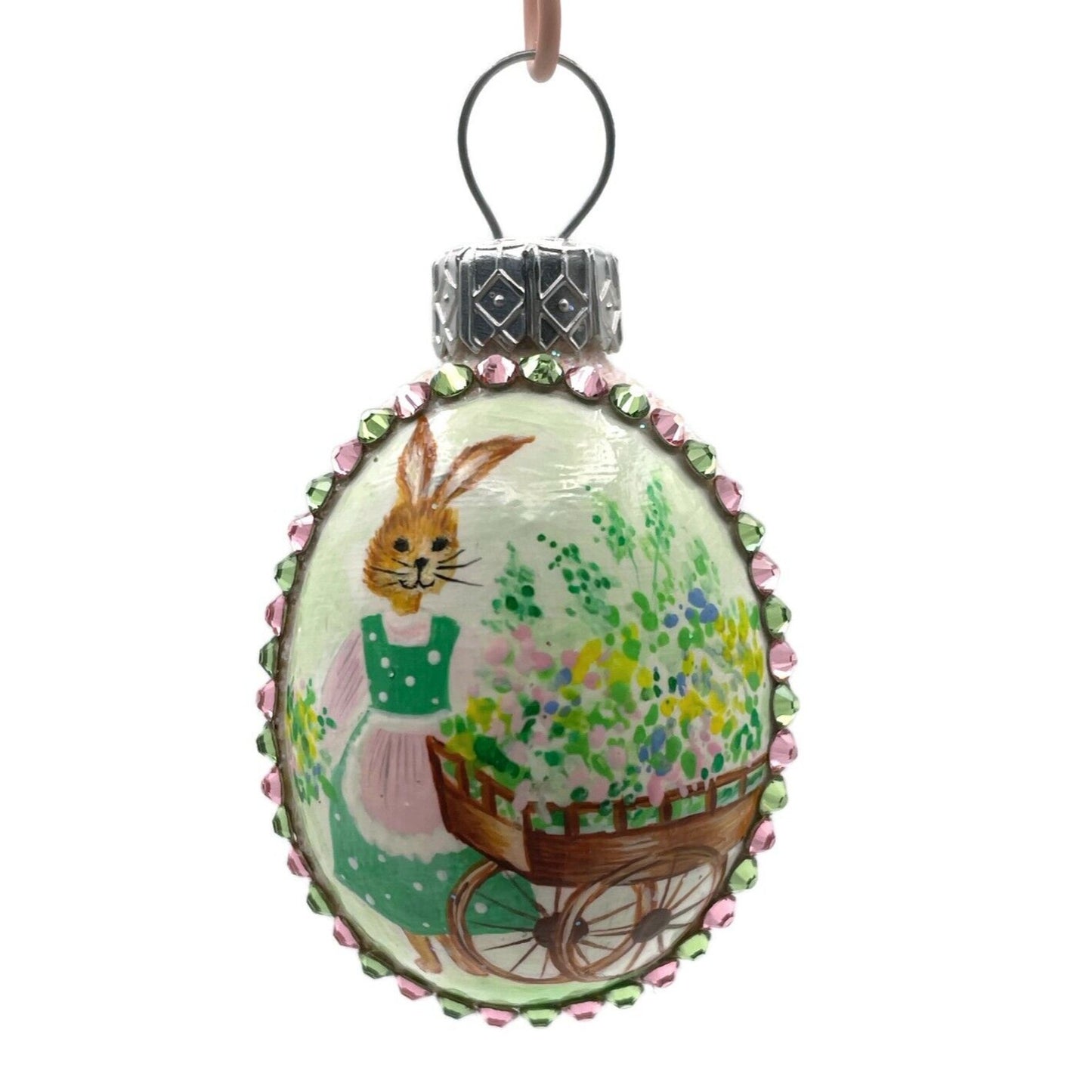 Patricia Breen Miniature Egg Abundance Bunny Flower Easter Christmas Ornament