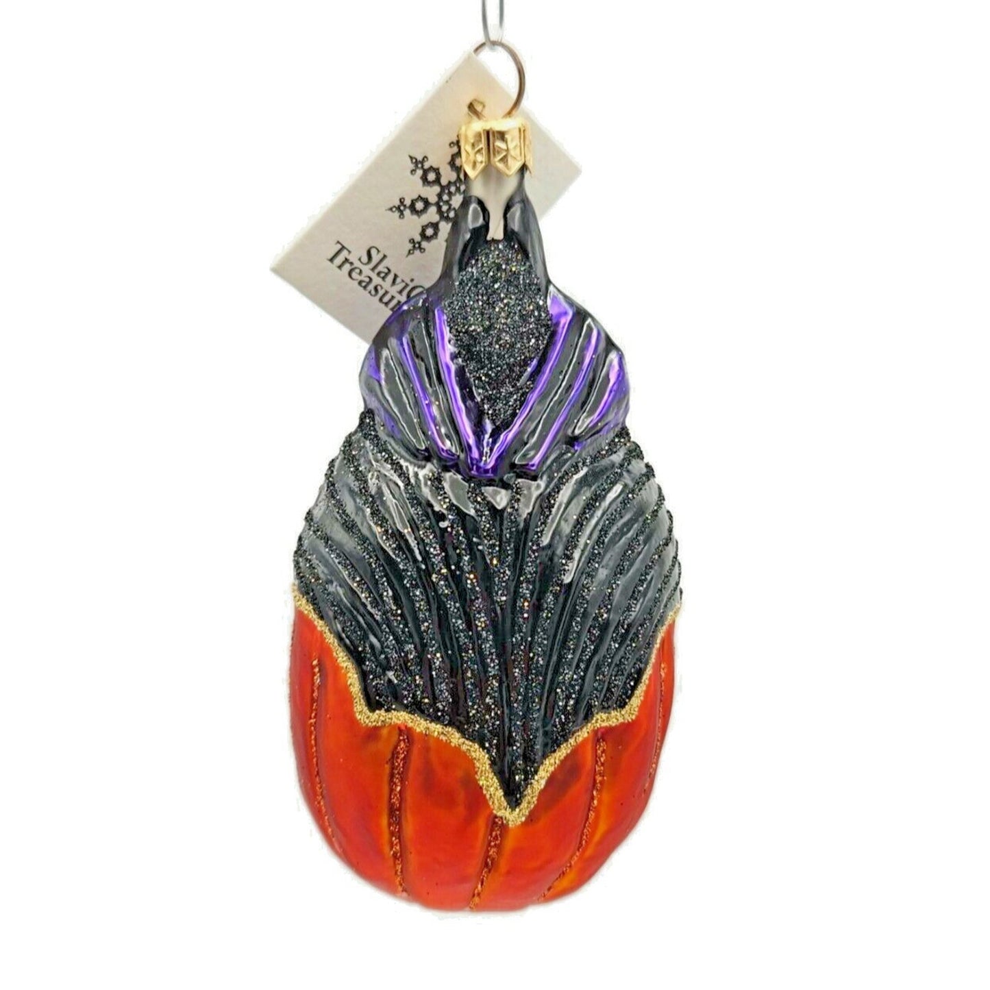 Slavic Treasures Count Pumpkula Bat Orange Halloween Christmas Ornament 00-275-A