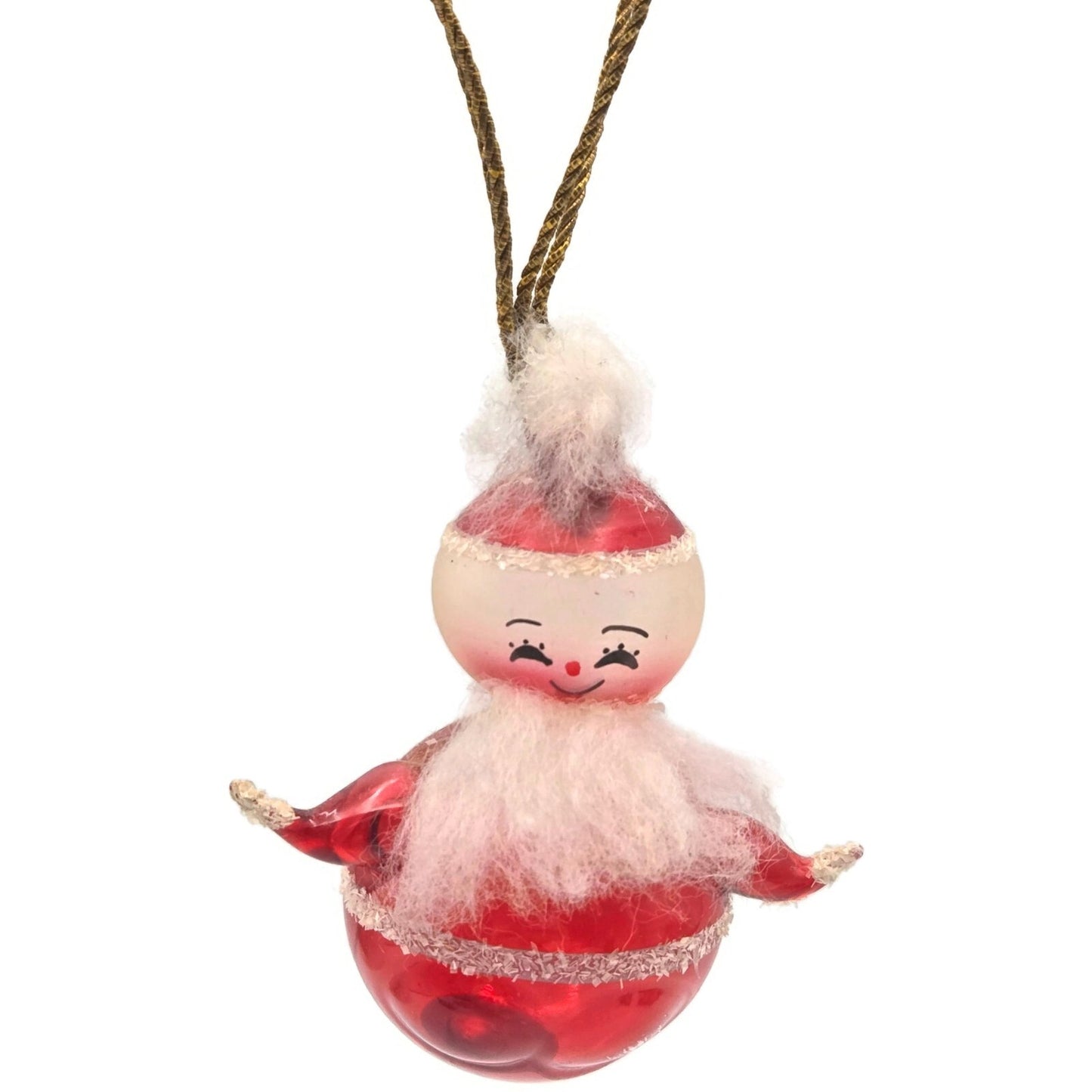 Soffieria De Carlini Santa Claus Hot Air Balloon Red Christmas Tree Ornament