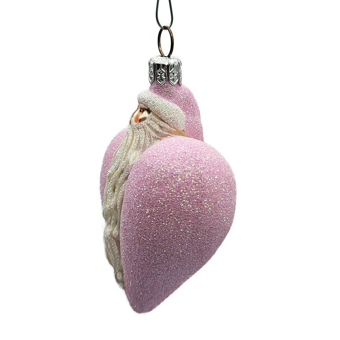 Patricia Breen Santa du Coeur Pink Heart Valentines Christmas Tree Ornament