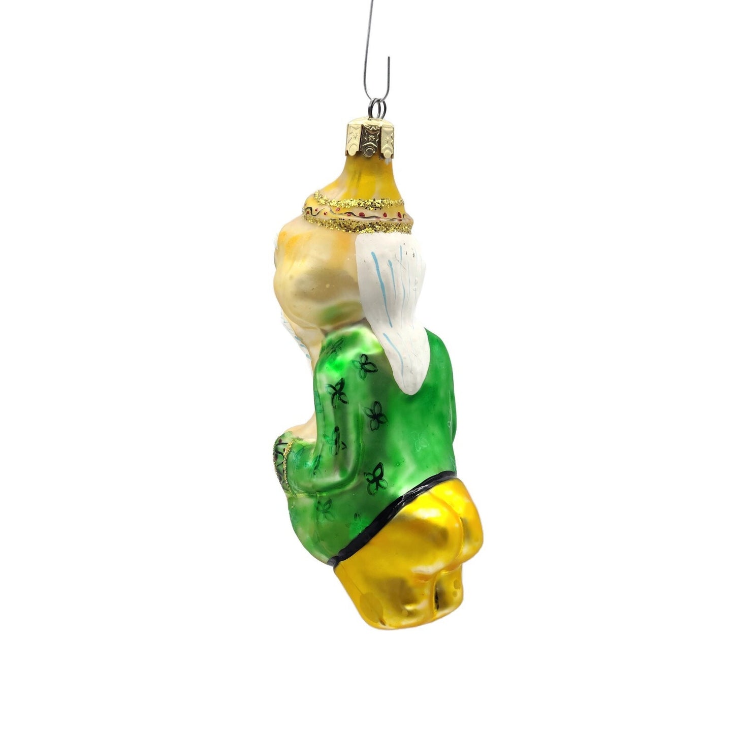Christopher Radko Fu Manchu Blown Glass Christmas Holiday Tree Ornament 91-011-0