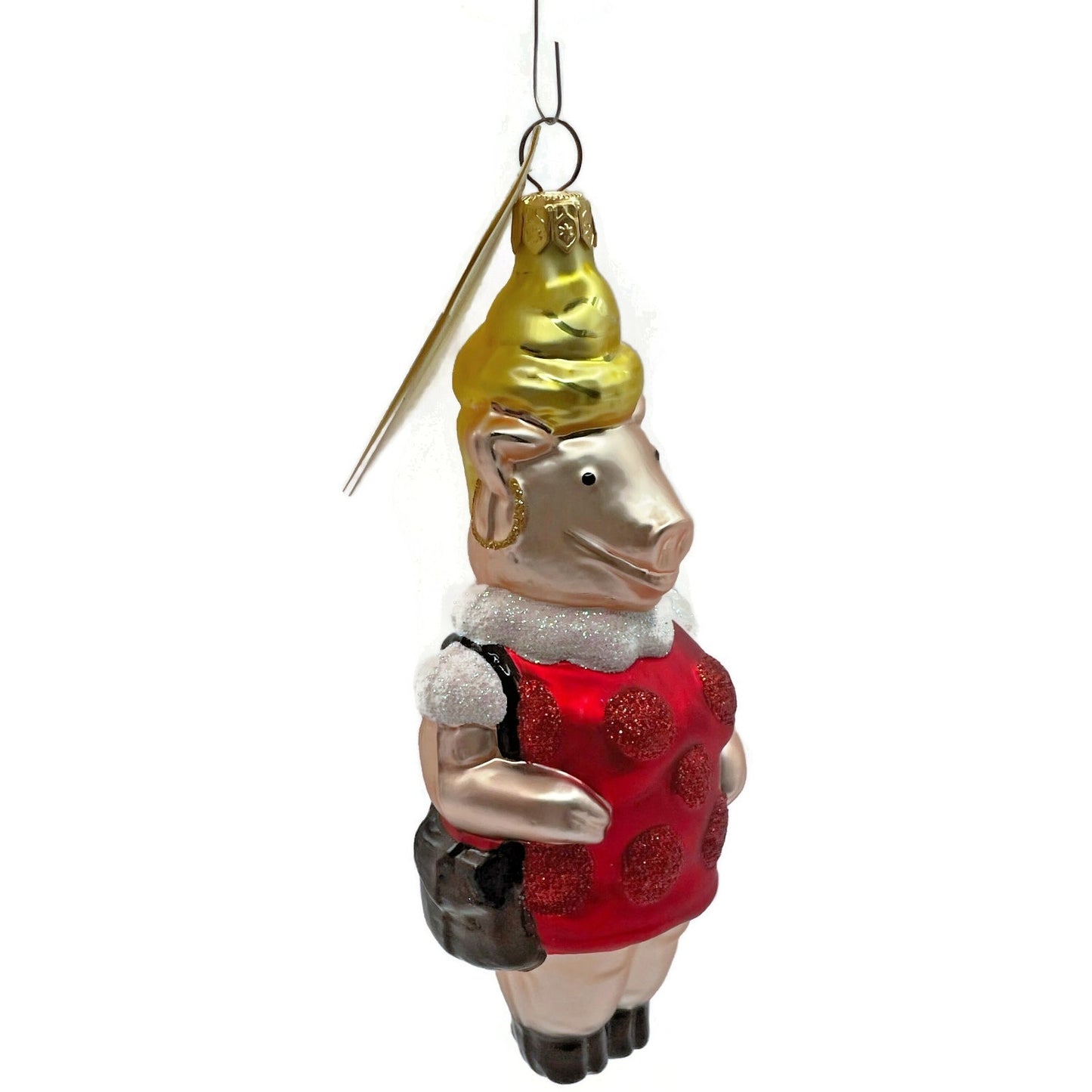 Patricia Breen This Little Piggy Goes To The Galleria Christmas Tree Ornament