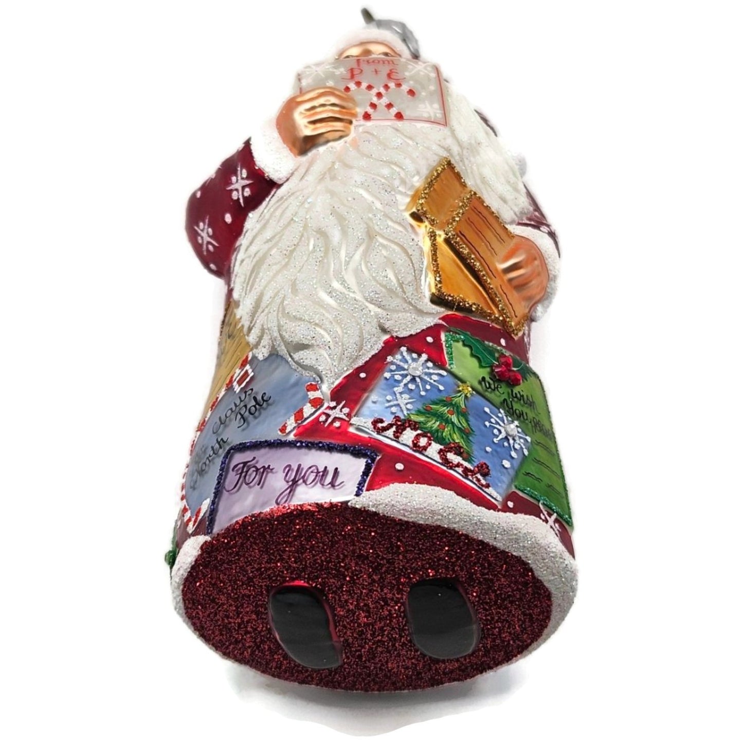 Patricia Breen Dear Santa Claus Red Snowflakes Letters Christmas Tree Ornament