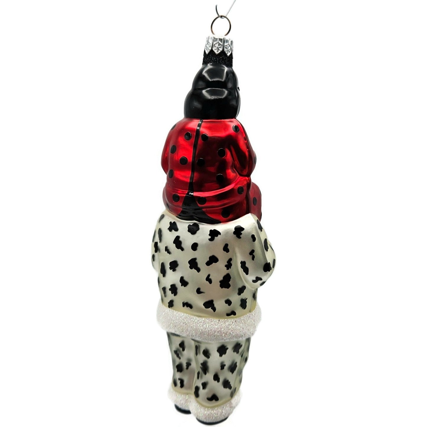 Patricia Breen Carry Me Santa Dalmatian and Ladybug Halloween Christmas Ornament