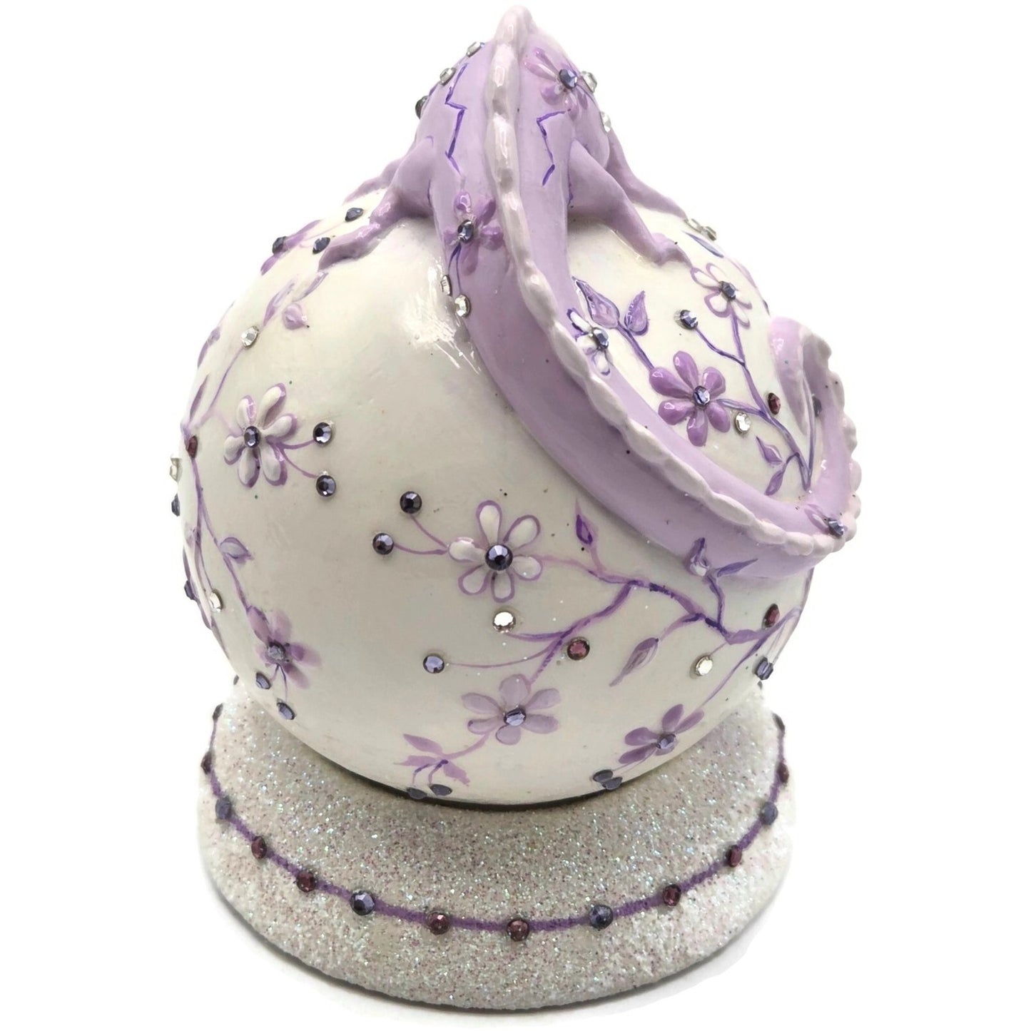 Patricia Breen Chameleon Cachette Lavender Flowers Spring Christmas OOAK CO