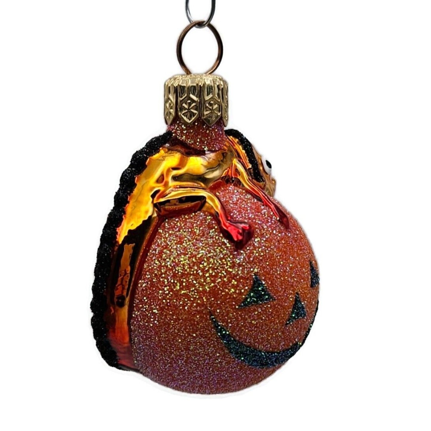 Patricia Breen Miniature Chameleon Halloween Jack O Lantern Christmas Ornament