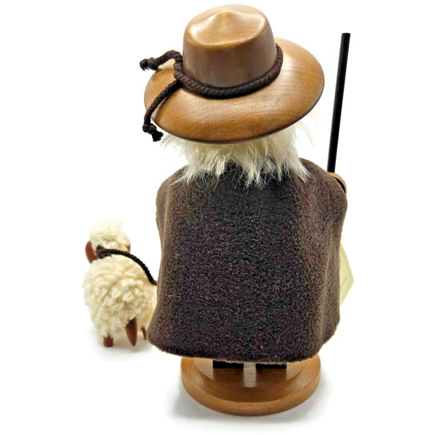 Christian Ulbricht Natural Shepherd Santa Smoker Incense Burner Christmas Decor