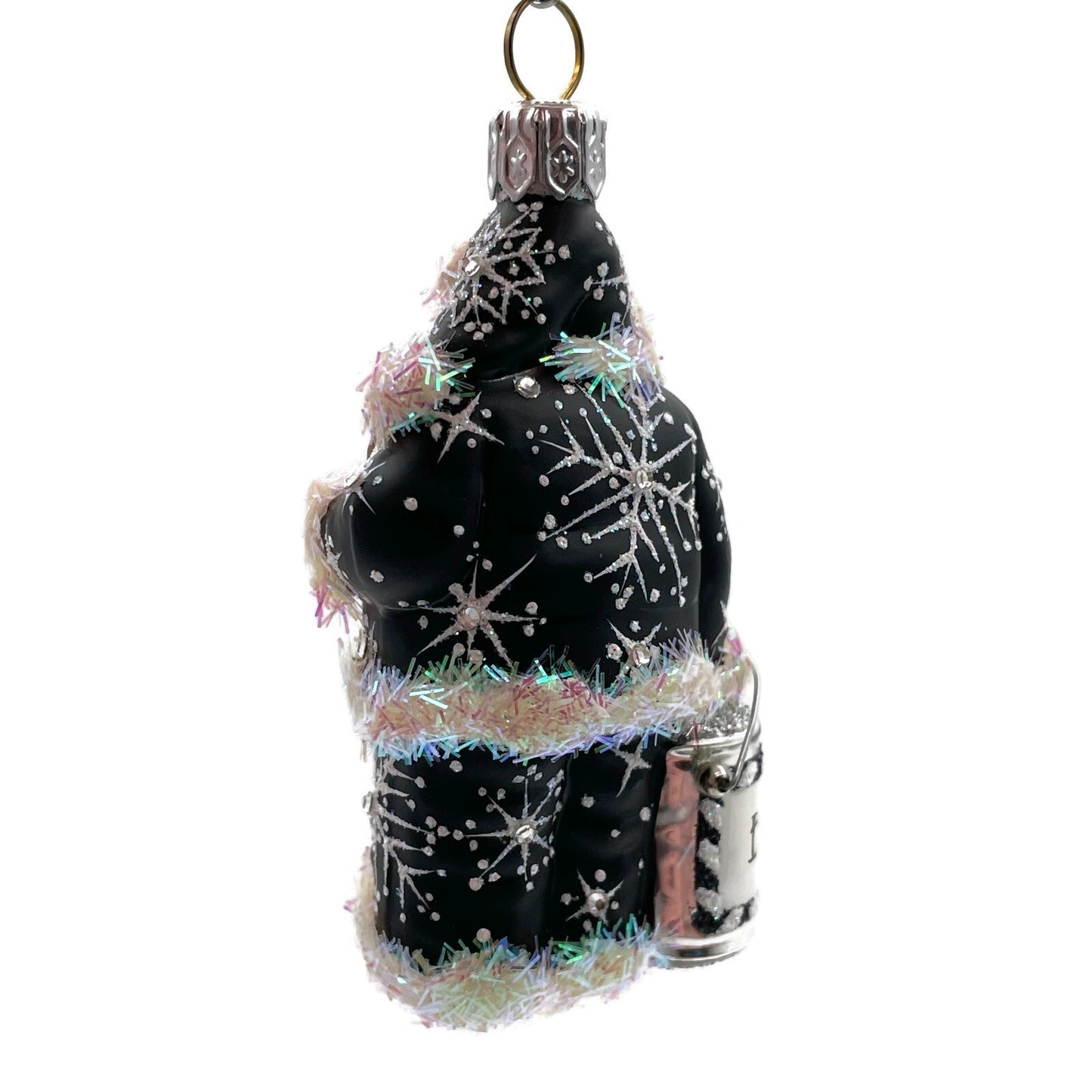 Patricia Breen Toys to Paint Black Santa Claus Christmas Holiday Tree Ornament