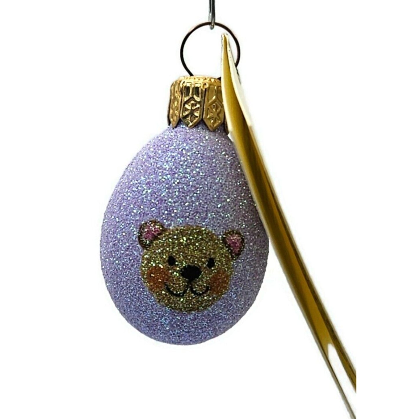 Patricia Breen Miniature Egg Surprise Teddy Bear Easter Christmas Ornament