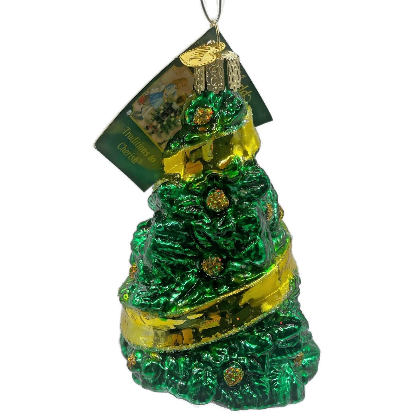 Support Our Troops Yellow Ribbon Military Old World Christmas Tree Ornament OWC