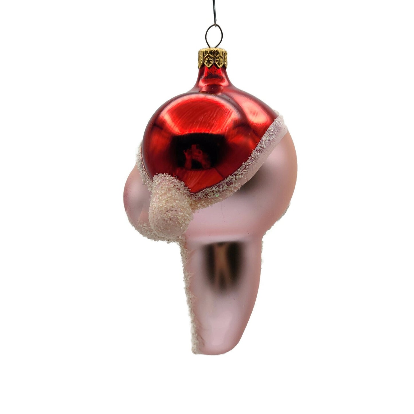 Christopher Radko Cheeky St. Nick Pink Italian Christmas Tree Ornament 95-274-0