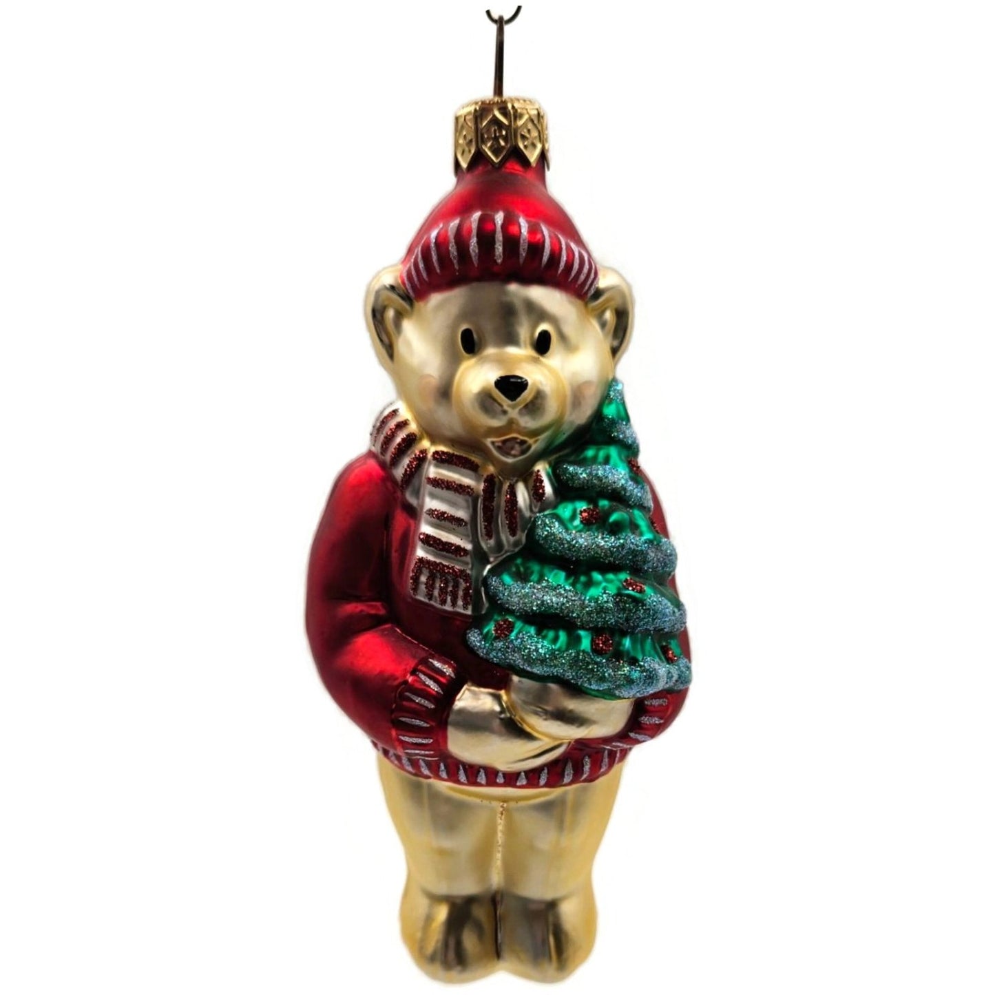 Patricia Breen Papa Bear Red Glittered Ornaments Christmas Tree Ornament