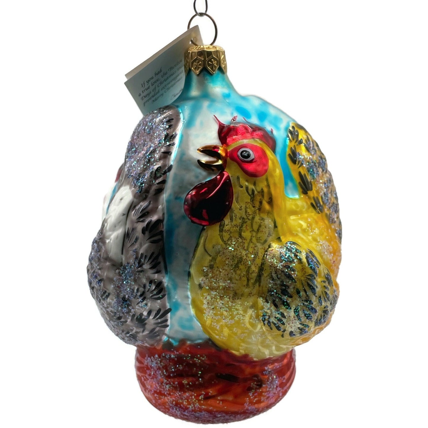 Christopher Radko Three French Hens 12 Days Of Christmas Tree Ornament