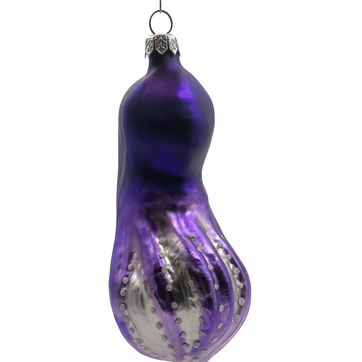 Patricia Breen Olivier Octopus Purple Pearl Accents Nautical Christmas Ornament