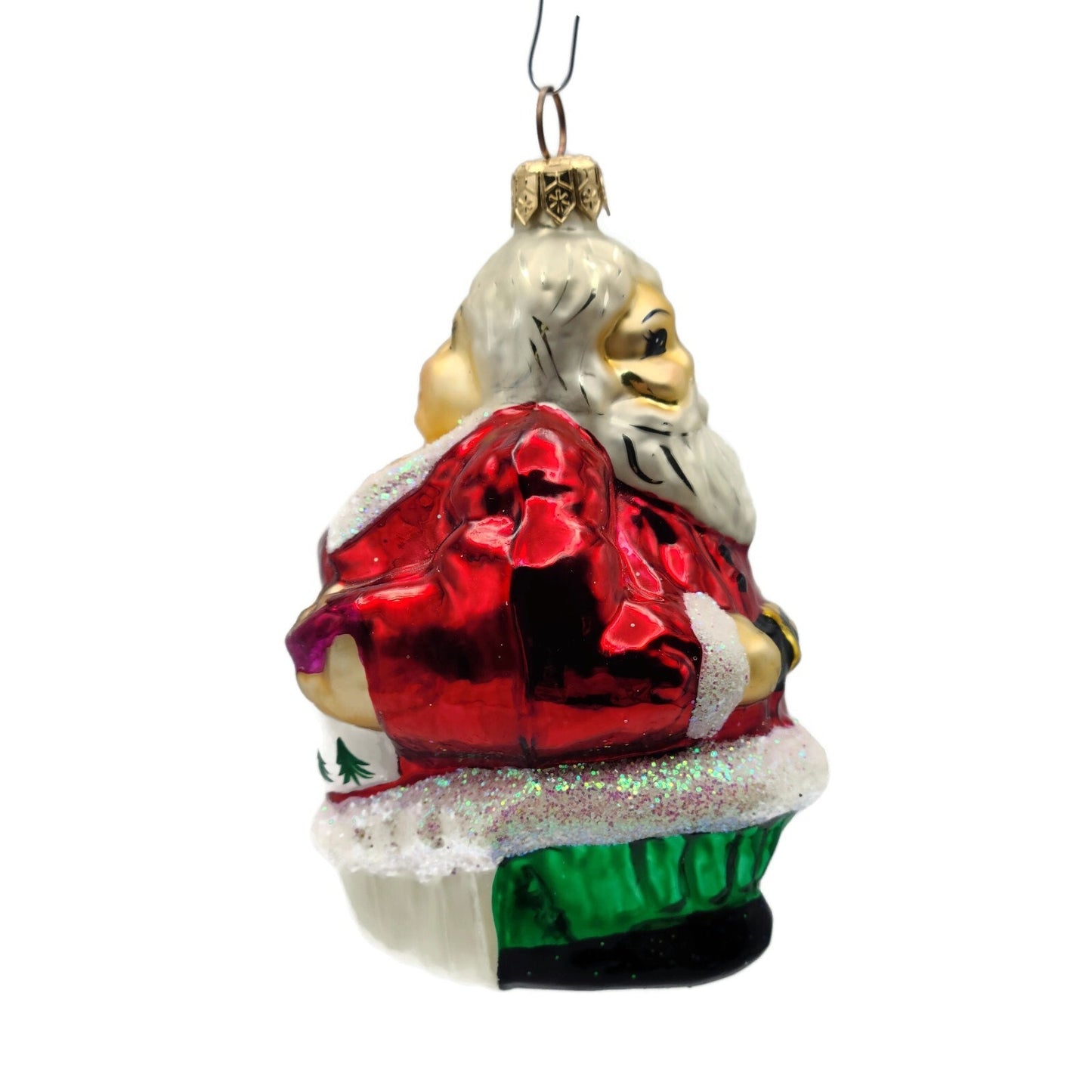 Christopher Radko The Clauses Double Sided Santa Christmas Ornament 96-159-0