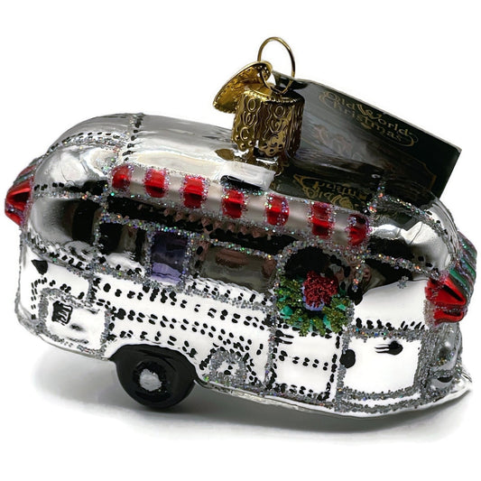 Vintage Camping Trailer Ornament Old World Christmas Holiday Tree OWC 46053