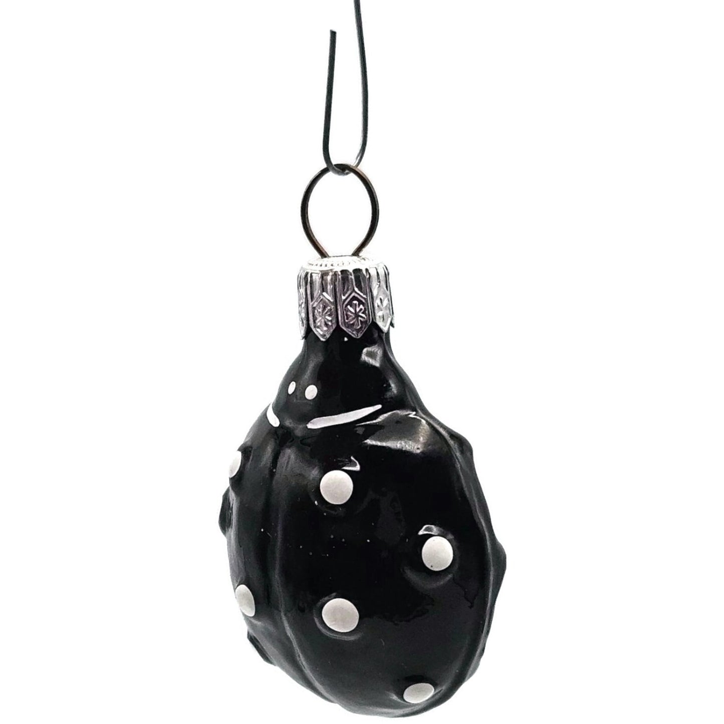 Patricia Breen Ladybug Black White Polka Dots Spring Christmas Tree Ornament